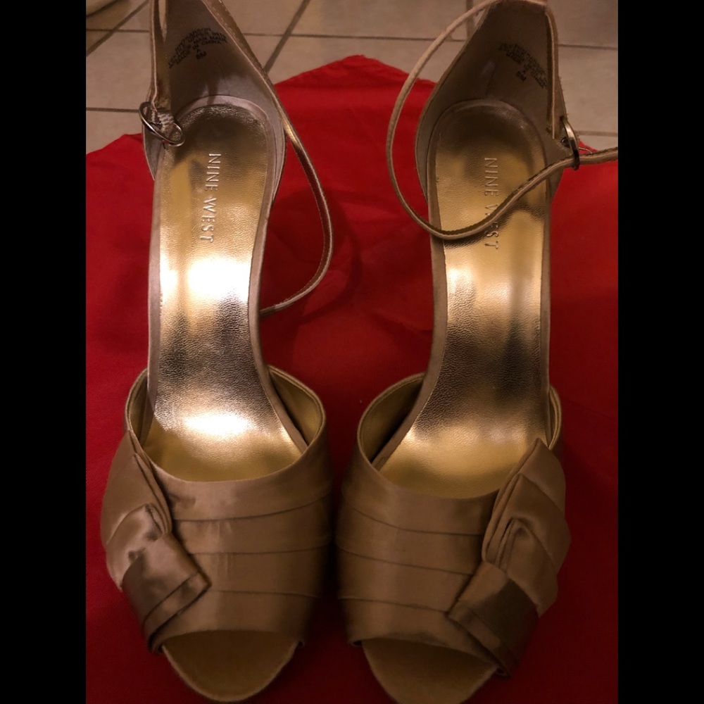 Nine West satin heels